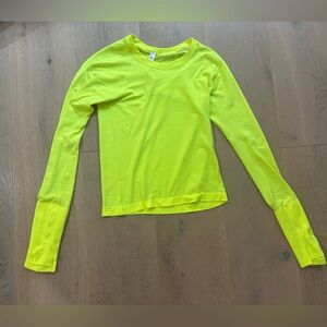 Lululemon bright yellow long sleeve